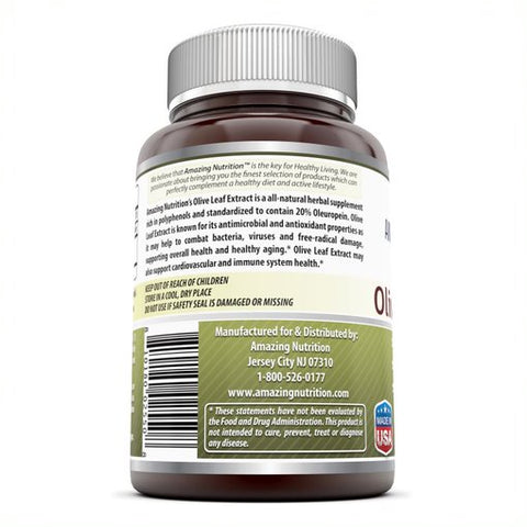 Image of Amazing Formulas Olive Leaf Extract 500 Mg 120 Veggie Capsules