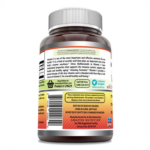 Image of Amazing Formulas Vitamin C with Rose Hips and Citrus bioflavonoids 240 Tablets
