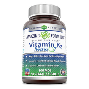 Amazing Formulas Vitamin K2 | 100 Mcg | 60 Veggie Capsules
