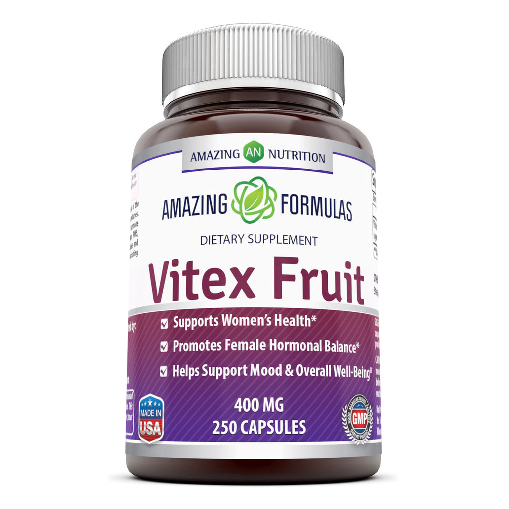 Amazing Formulas Vitex Fruit | 400 Mg | 250 Capsules