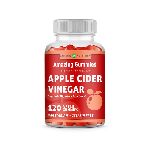 Image of Amazing Gummies Apple Cider Vinegar | 500 Mg Per Serving | 120 Gummies | Apple Flavor