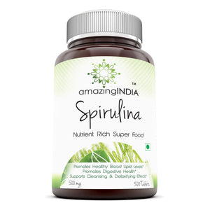 Amazing India Spirulina 500 mg 500 Tablets