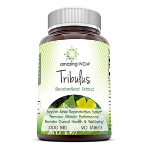 Amazing India Tribulus Extract Dietary Supplement | 1000 Mg | 90 Tablets