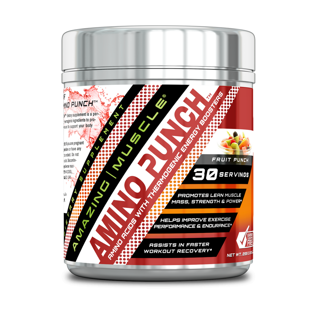 Amazing Muscle Amino Punch | 30 Servings | Fruit Punch