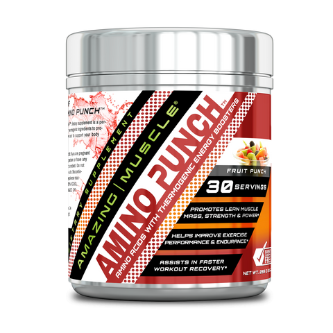 Image of Amazing Muscle Amino Punch | 30 Servings | Fruit Punch
