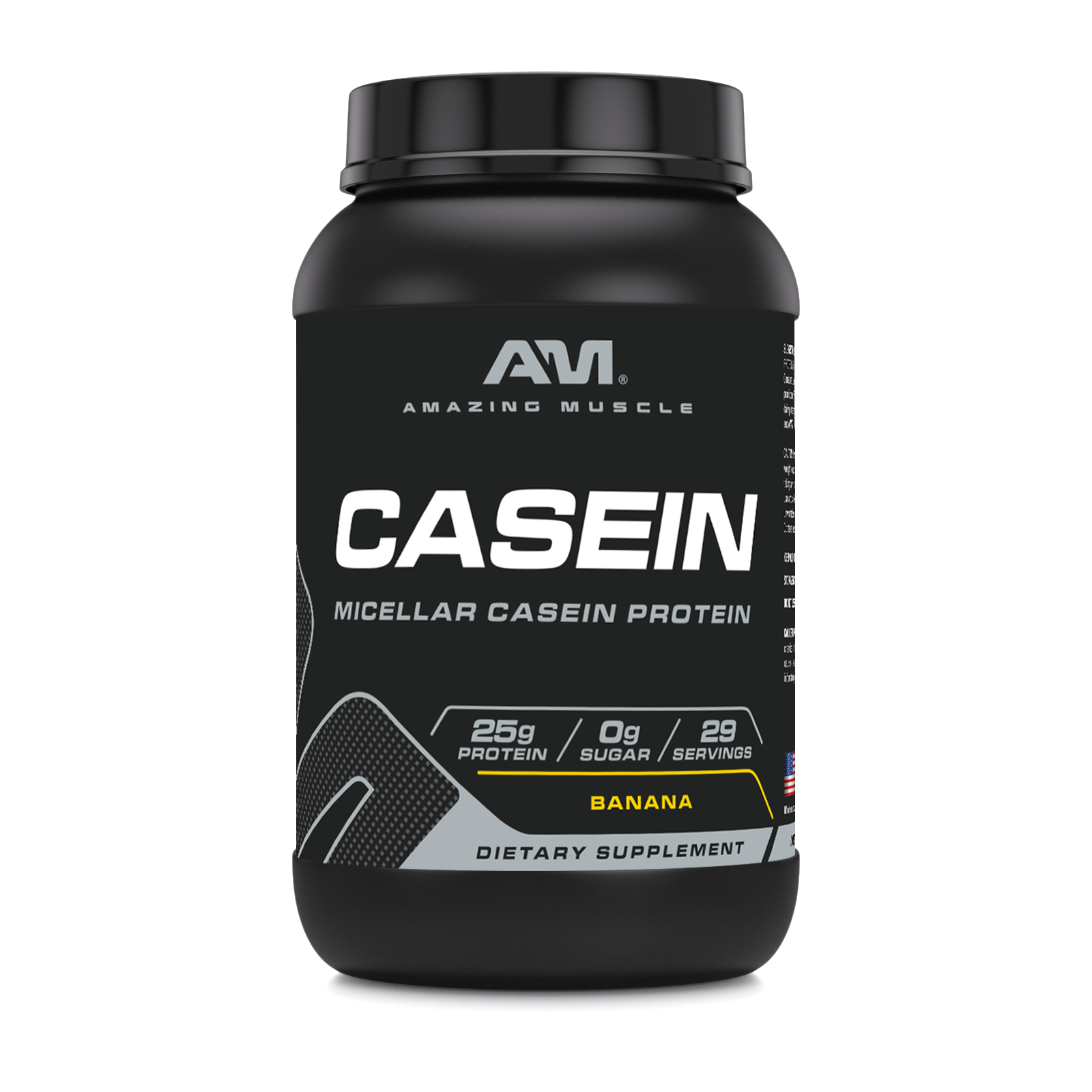 Amazing Muscle Casein Protein Powder | 25 Grams Protein | 2 Lb Powder