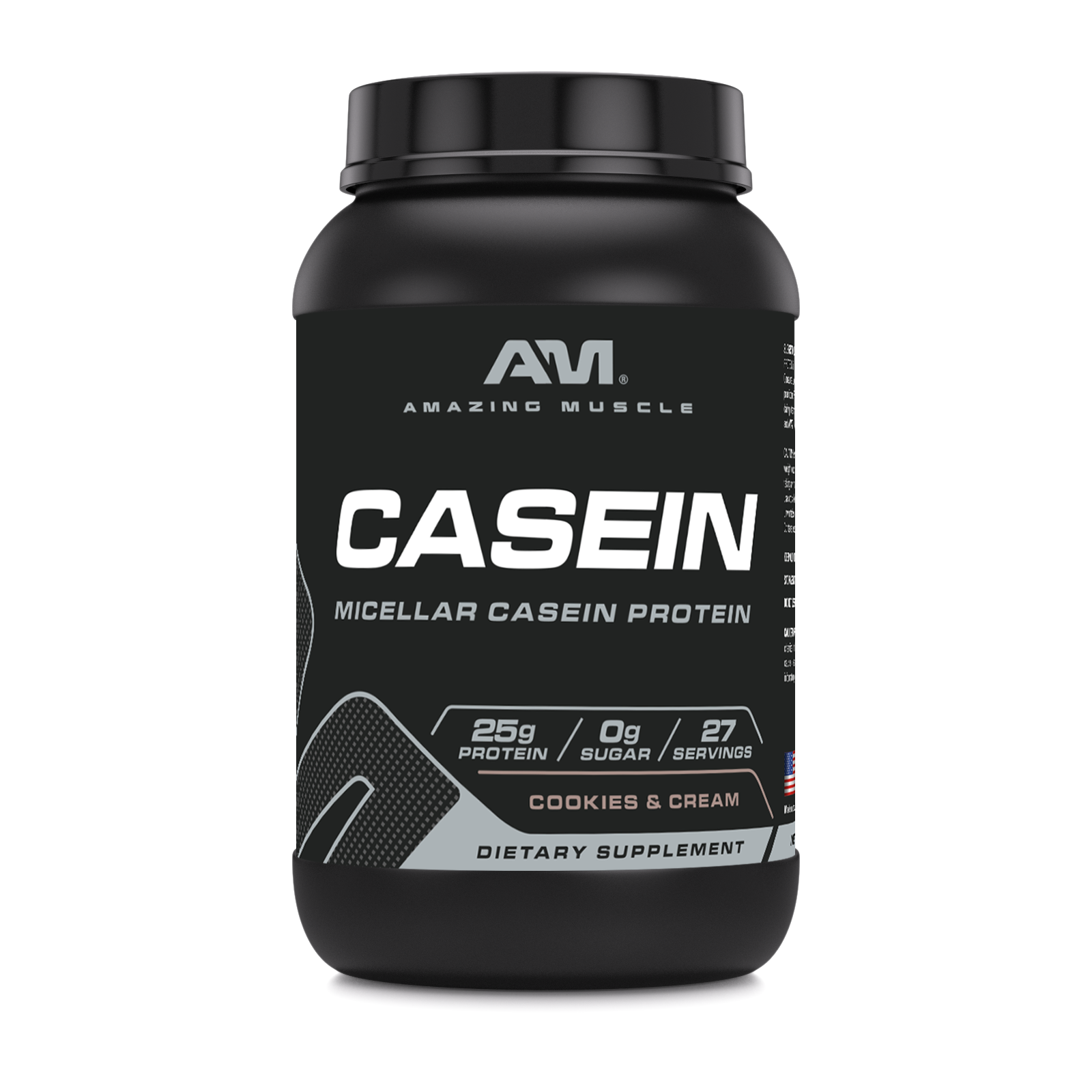 Amazing Muscle Casein Protein Powder | 25 Grams Protein | 2 Lb Powder