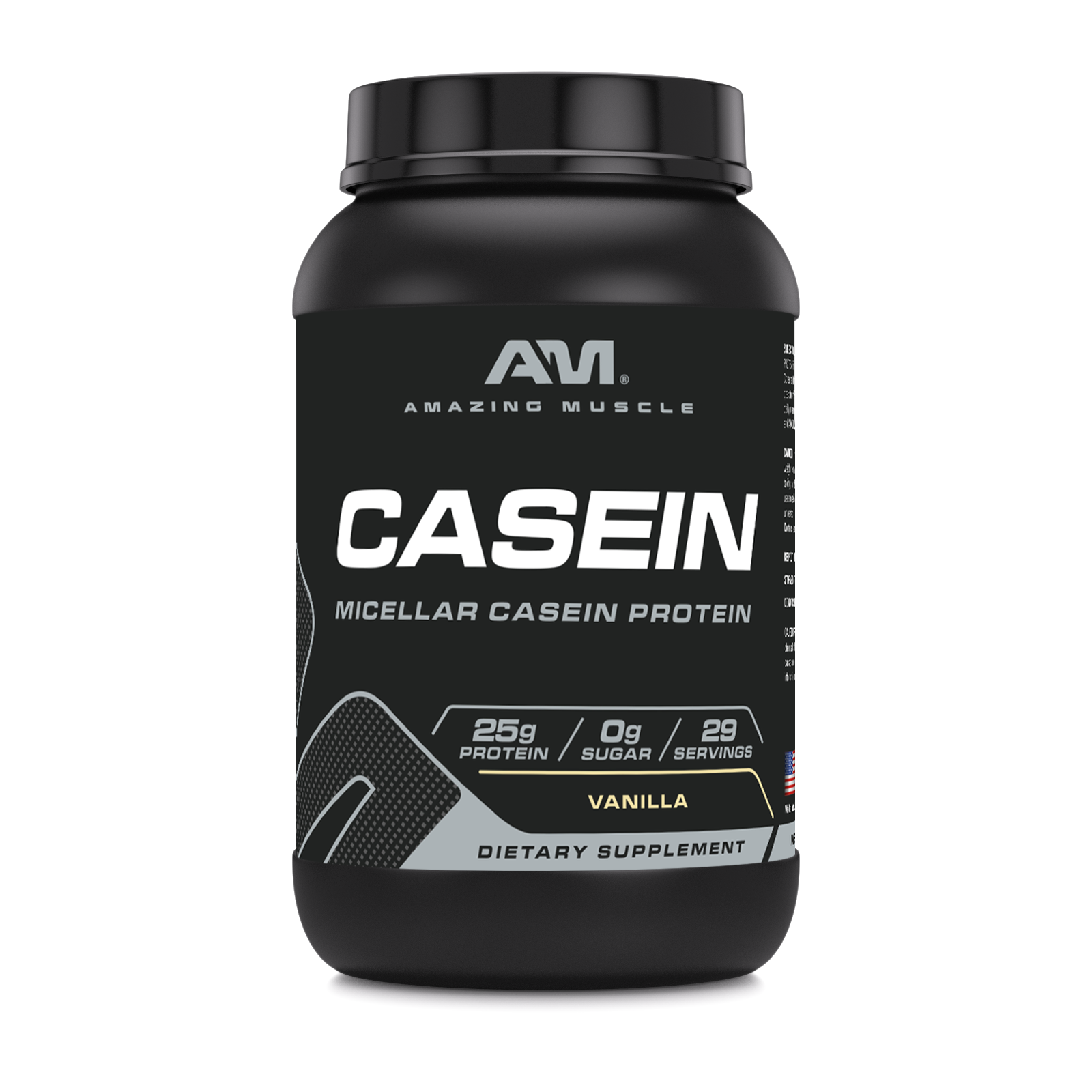 Amazing Muscle Casein Protein Powder | 25 Grams Protein | 2 Lb Powder
