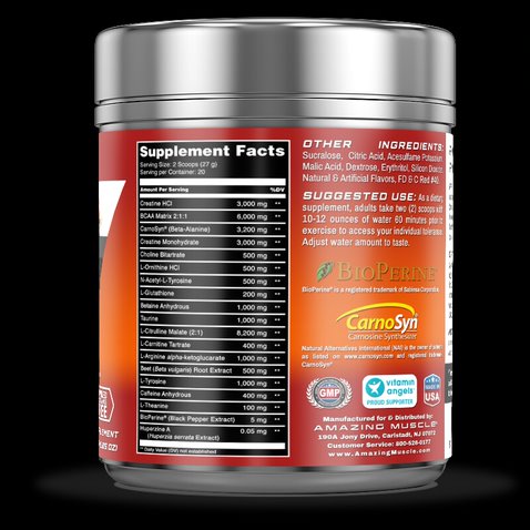 Image of Amazing Muscle Pre Boost Extreme- Pre-Workout with Caffeine 20 Servings (Fruit Punch)