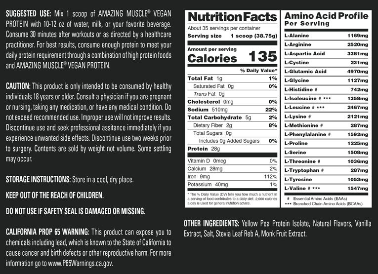 Amazing Muscle VEGAN PROTEIN