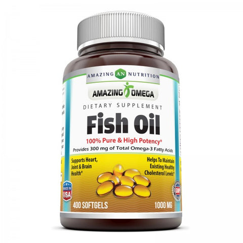 Image of Amazing Omega Fish Oil 1000 Mg 400 Softgels