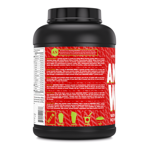 Image of Amazing Whey Whey Protein (Isolate & Concentrate) - 5 Lb, Strawberry Flavor