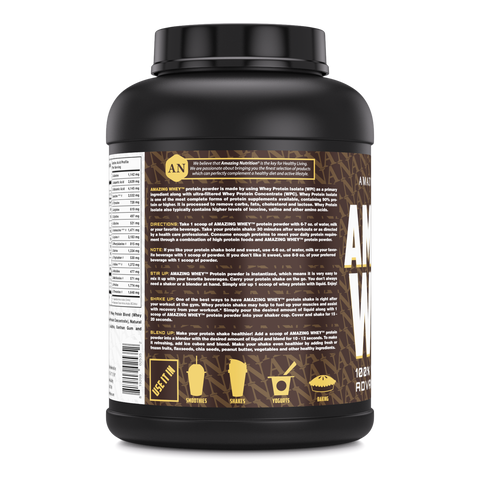 Image of Amazing Whey Whey Protein (Isolate & Concentrate) - 5 Lb, Vanilla Flavor
