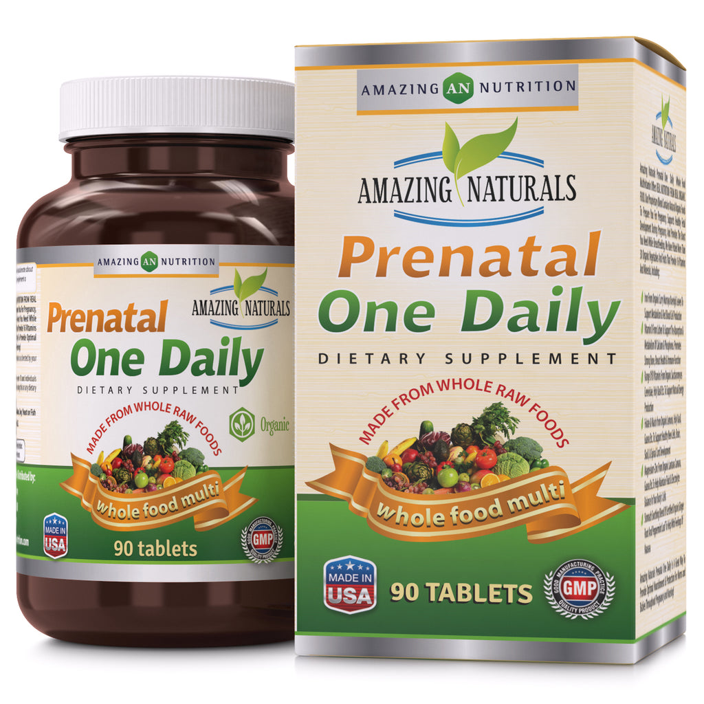 Amazing Naturals PRENATAL ONE DAILY Multivitamin 90 Tablets
