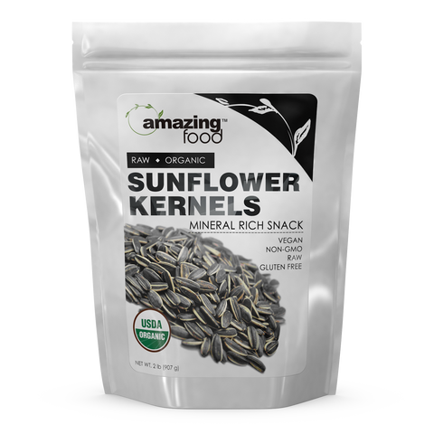 Image of Amazing Food Organic Sunflower Kernels 2 Lb - Amazing Nutrition