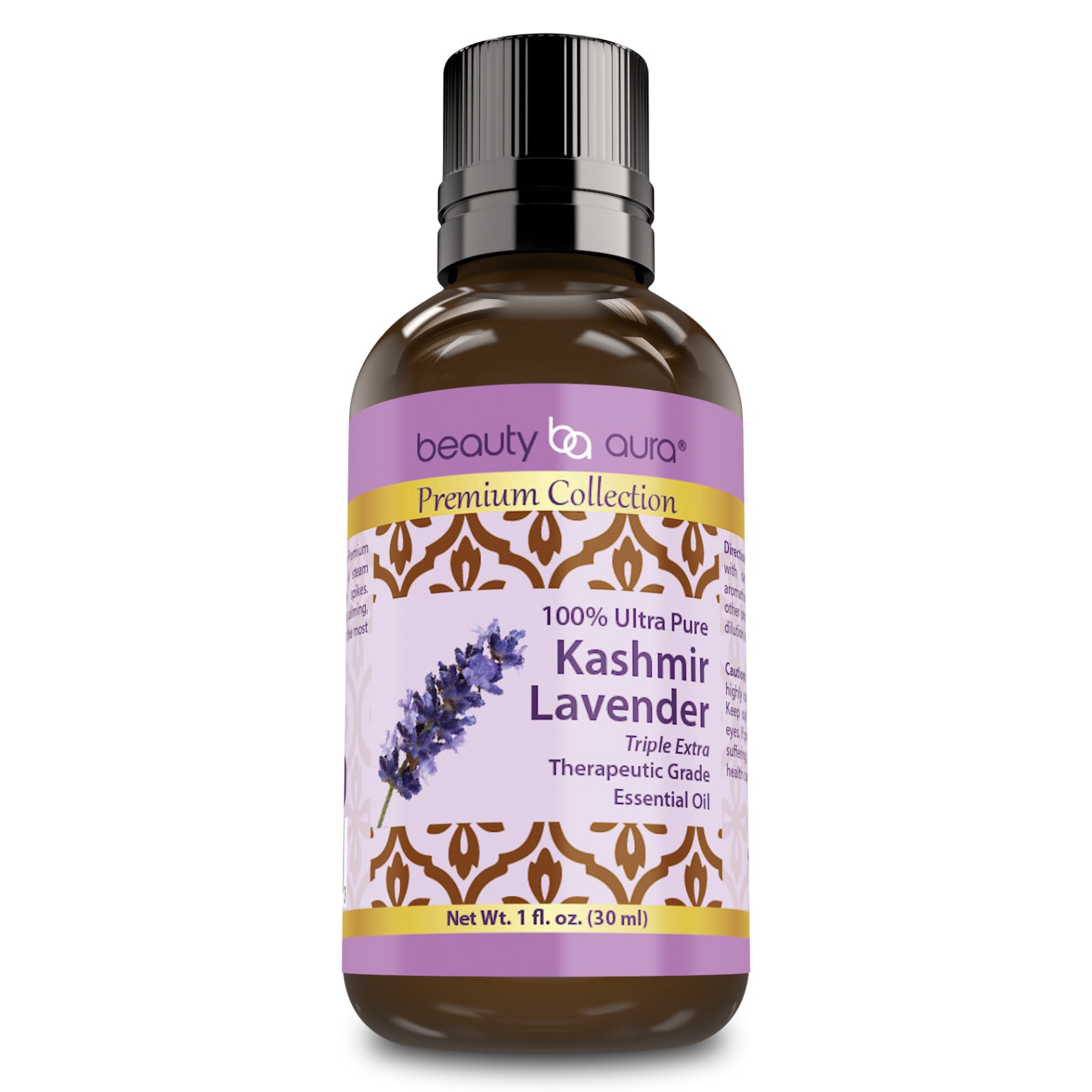 Beauty Aura Premium Collection Kashmir Lavender Essential Oil | 1 Fl Oz