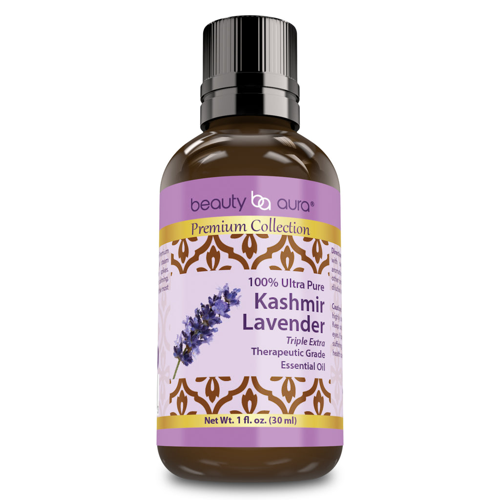 Beauty Aura Premium Collection Kashmir Lavender Essential Oil 1 Fl Oz