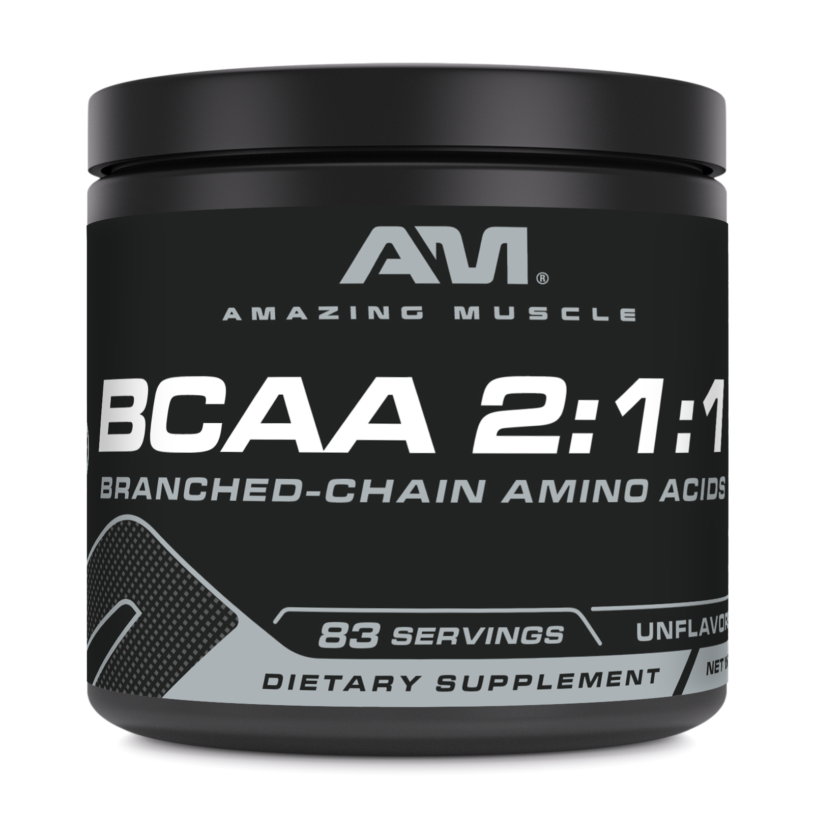 Amazing Muscle BCAA 2:1:1 Powder | Unflavored | 498 G | 83 Servings