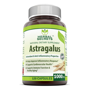 Herbal Secrets Astragalus 1000 Mg 120 Capsules