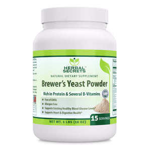 Herbal Secrets Brewer's Yeast Powder | 16 Oz | 1 Lb