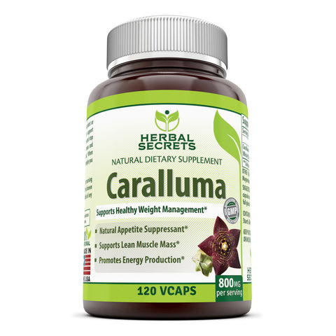 Image of Herbal Secrets Caralluma 800 Mg Per Serving 120 Veggie Capsules
