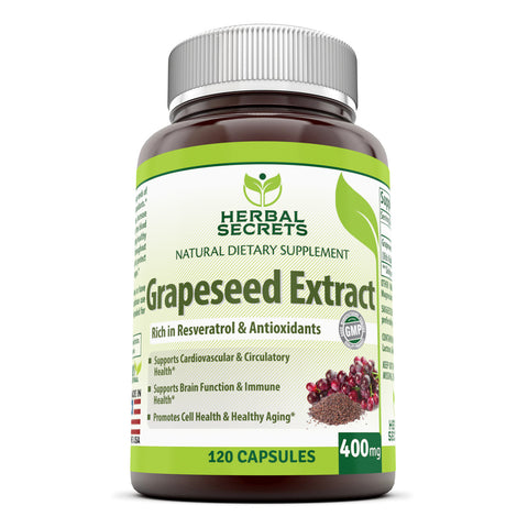 Image of Herbal Secrets Grapeseed Extract 400 mg 120 Capsules