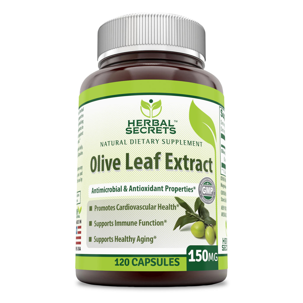 Herbal Secrets Olive Leaf Extract 150 Mg 120 Capsules