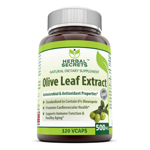 Herbal Secrets Olive Leaf Extract | 500 Mg | 120 Veggie Capsules