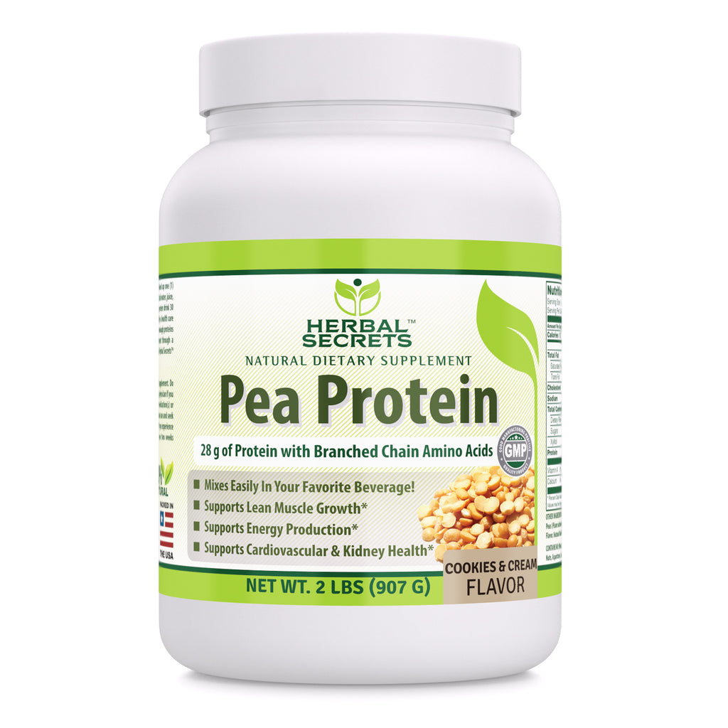 Herbal Secrets Pea Protein | 2 Lbs | Cookies & Cream Flavor