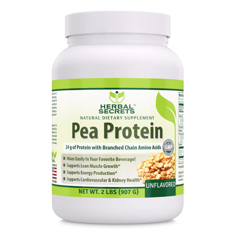 Image of Herbal Secrets Pea Protein UnFlavored 2 Lbs (907 Gram)