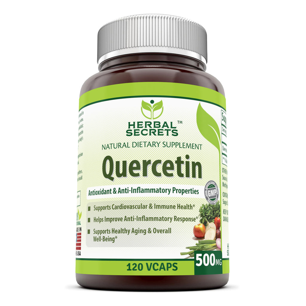 Herbal Secrets Quercetin | 500 Mg | 120 Vegetarian Capsules