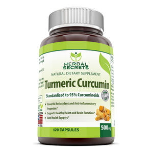 Herbal Secrets Turmeric Curcumin 500 Mg 120 Capsules