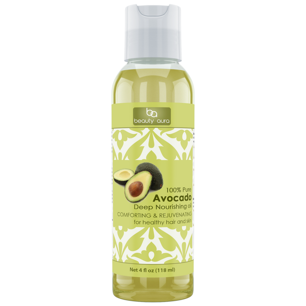 Beauty Aura Avocado Oil 4 Fl Oz 118 Ml - Amazing Nutrition