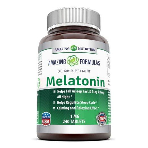 Amazing Formulas Melatonin 1 Mg 240 Tablets - Amazing Nutrition